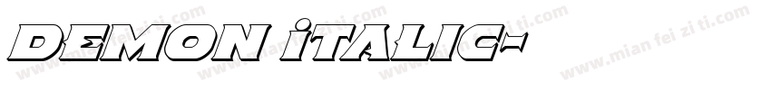 Demon Italic字体转换
